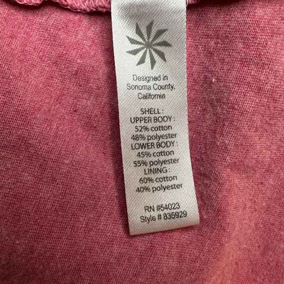 ATHLETA Dhara Pink Paisley Burnout Double Layer Dress S Travel Boho Coastal - Picture 9 of 10